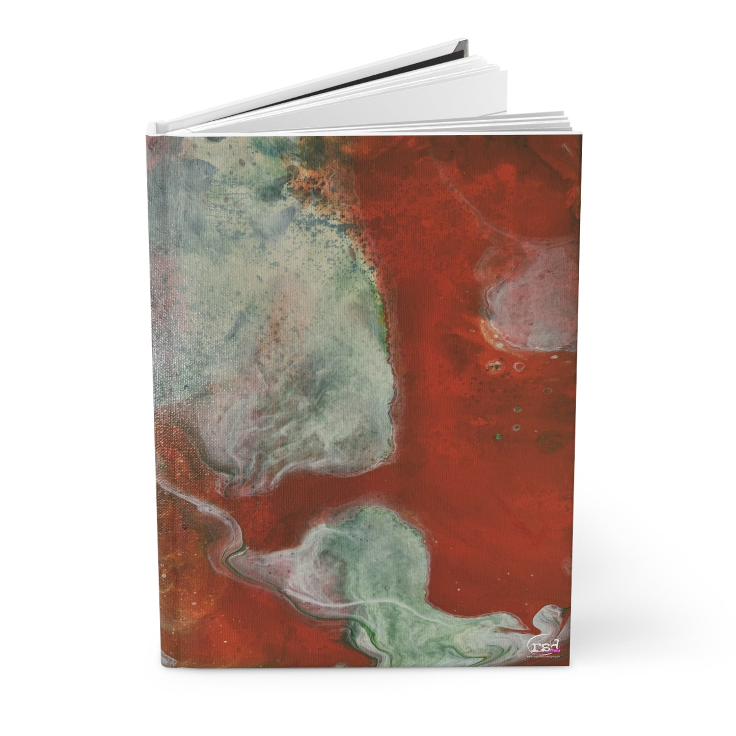Galactus Hardcover Journal — Acrylic Painted Abstract Notebook