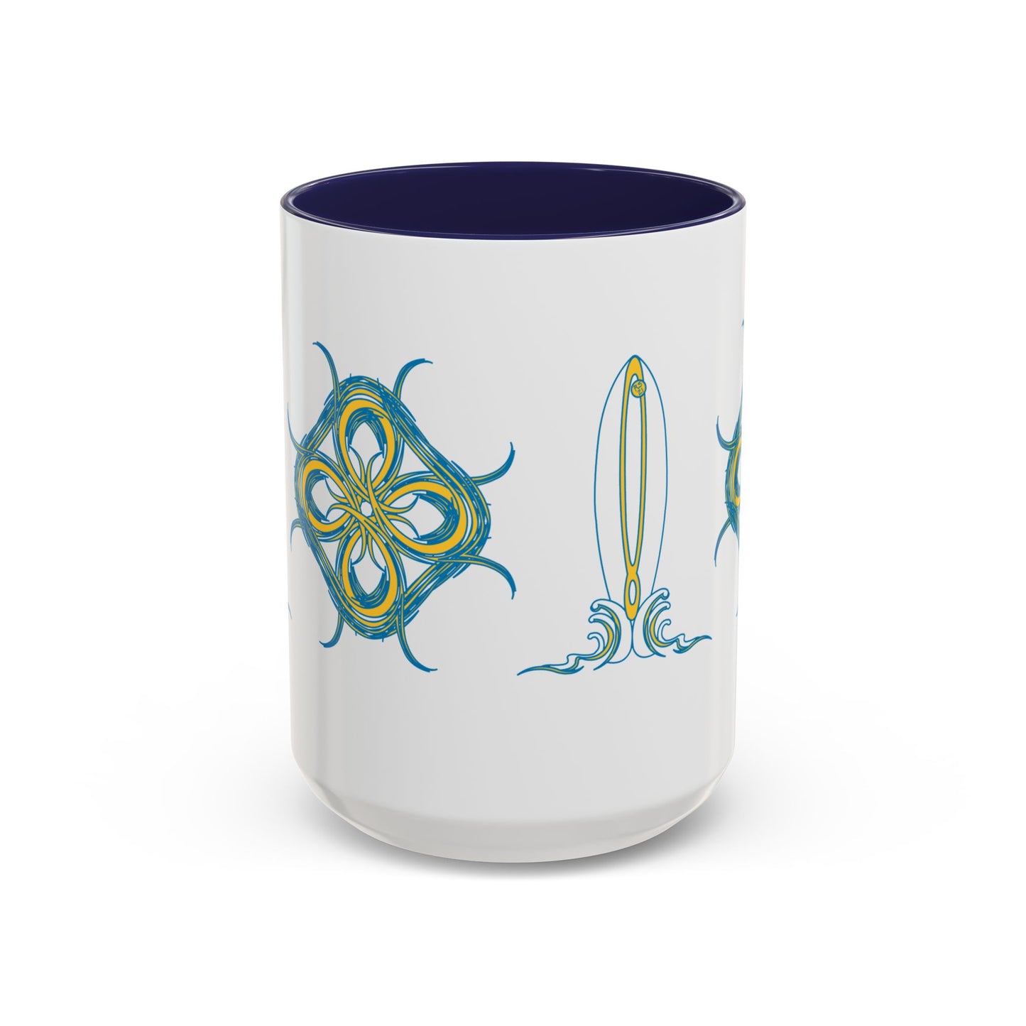 Beach Chicken Collection Surfboard Accent Coffee Mug