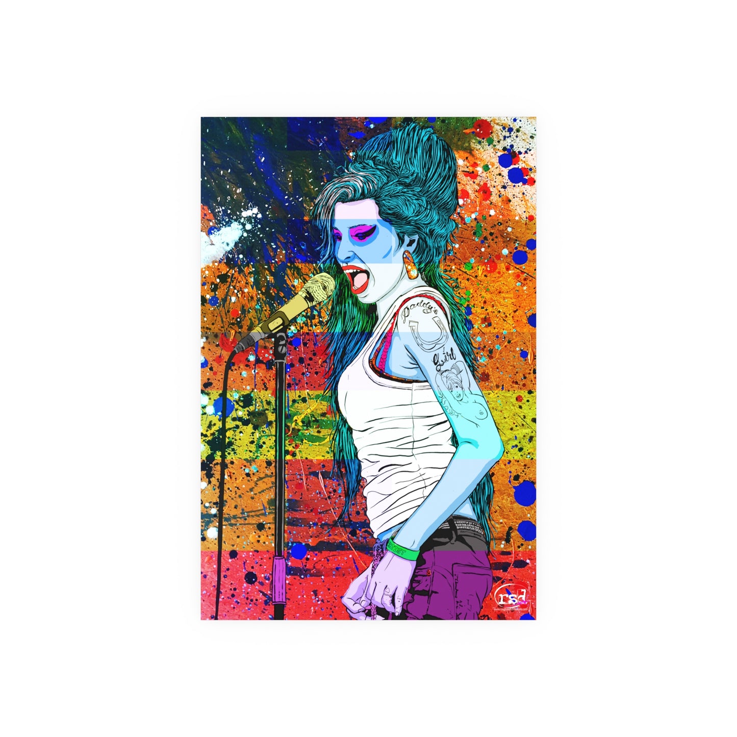 🎨 Amplified Ink Art Prints – NO GREATER LOVE (Premium Satin Edition)