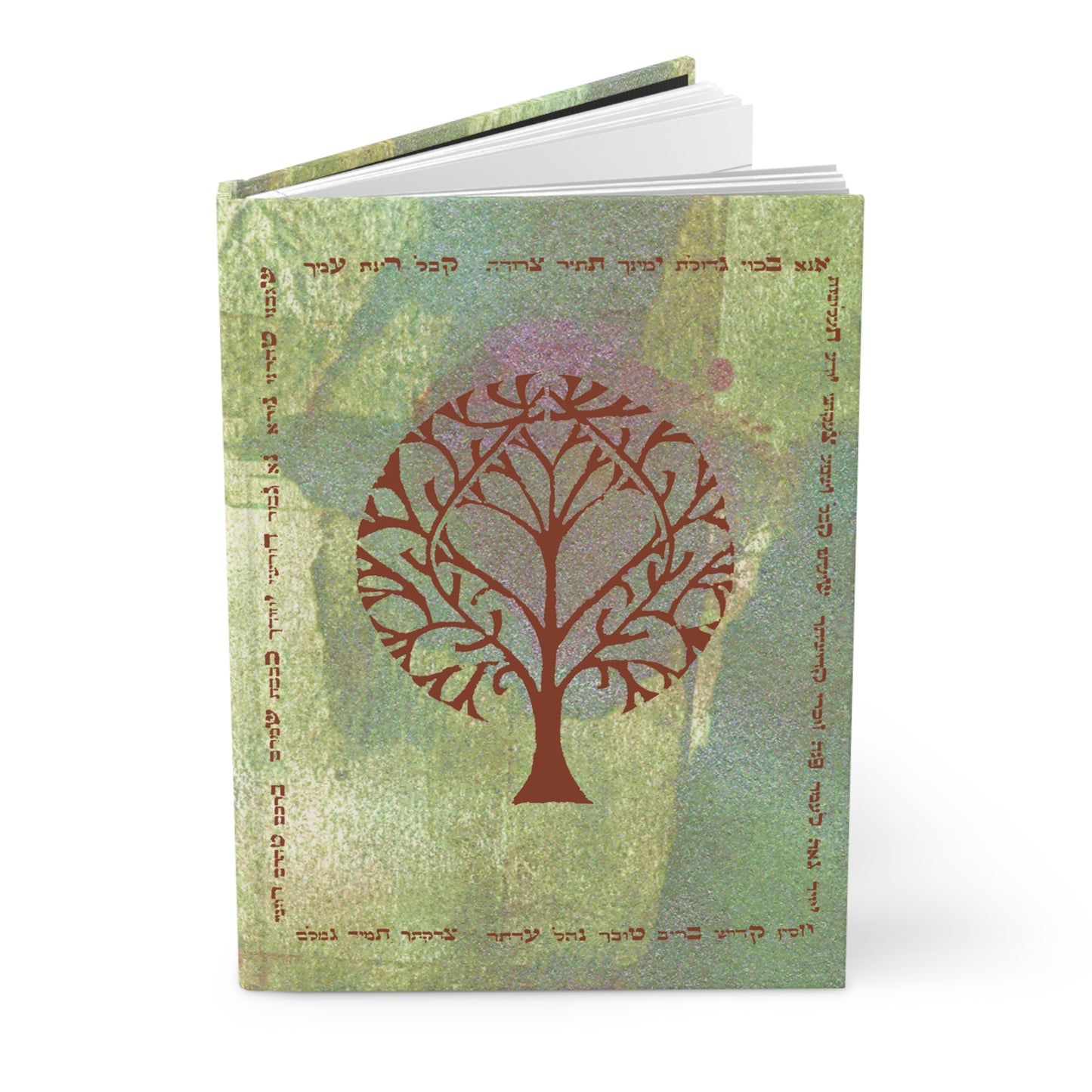 Tree of Life Matte Notebook with Script Border (Spiritual Gratitude Diary)