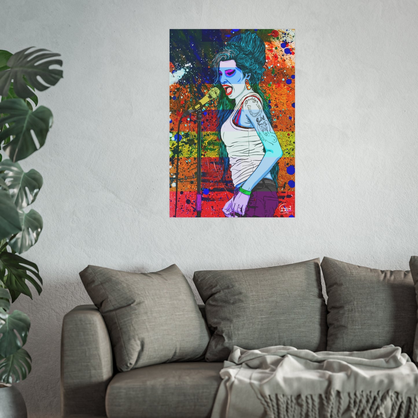 🎨 Amplified Ink Art Prints – NO GREATER LOVE (Premium Satin Edition)