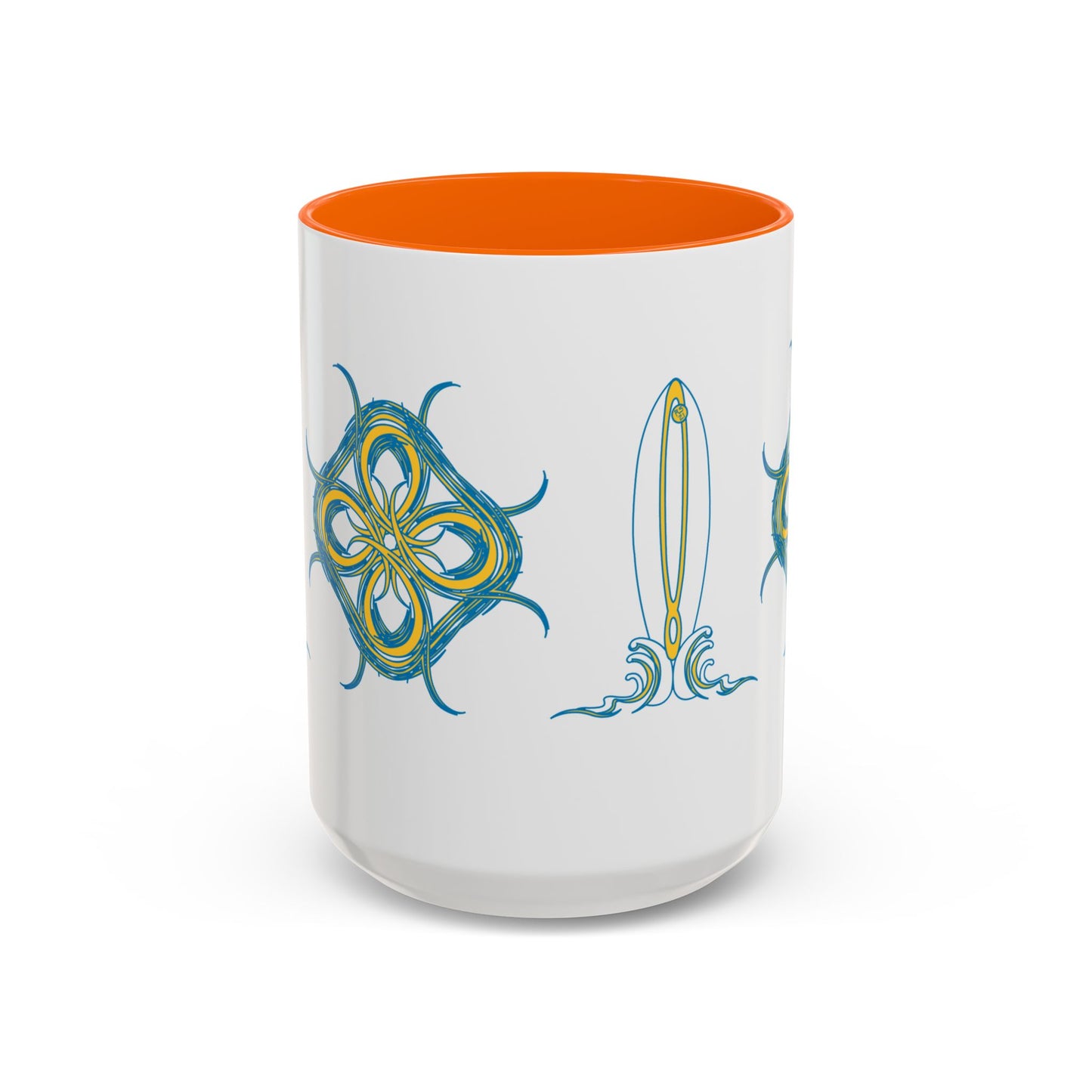 Beach Chicken Collection Surfboard Accent Coffee Mug