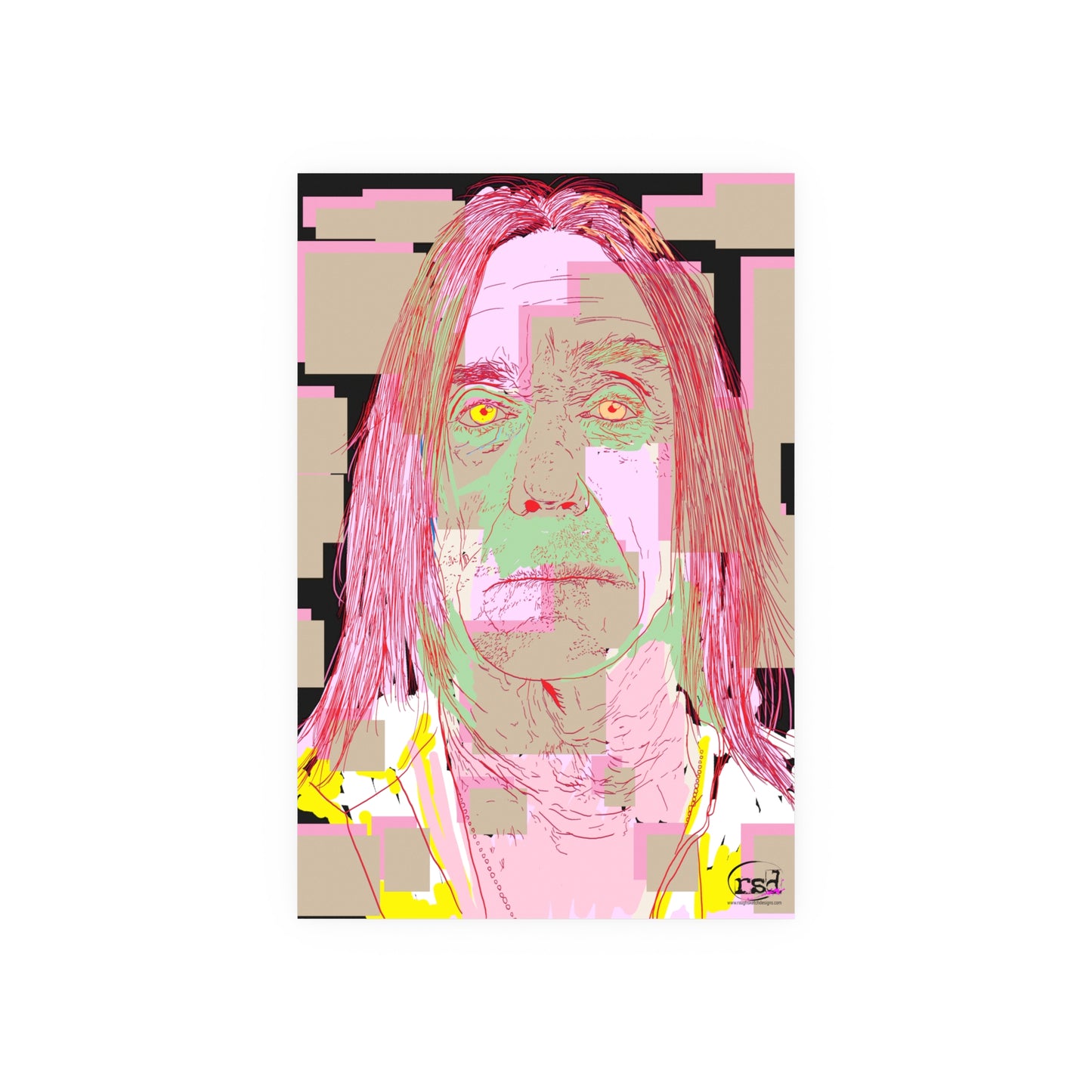 🎨 Amplified Ink Art Prints – RAW POWER (Premium Satin Edition)