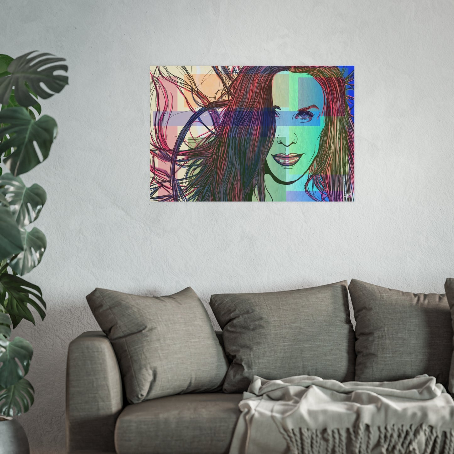 🎨 Amplified Ink Art Prints – IRONIC (Premium Satin Edition • Horizontal Print)