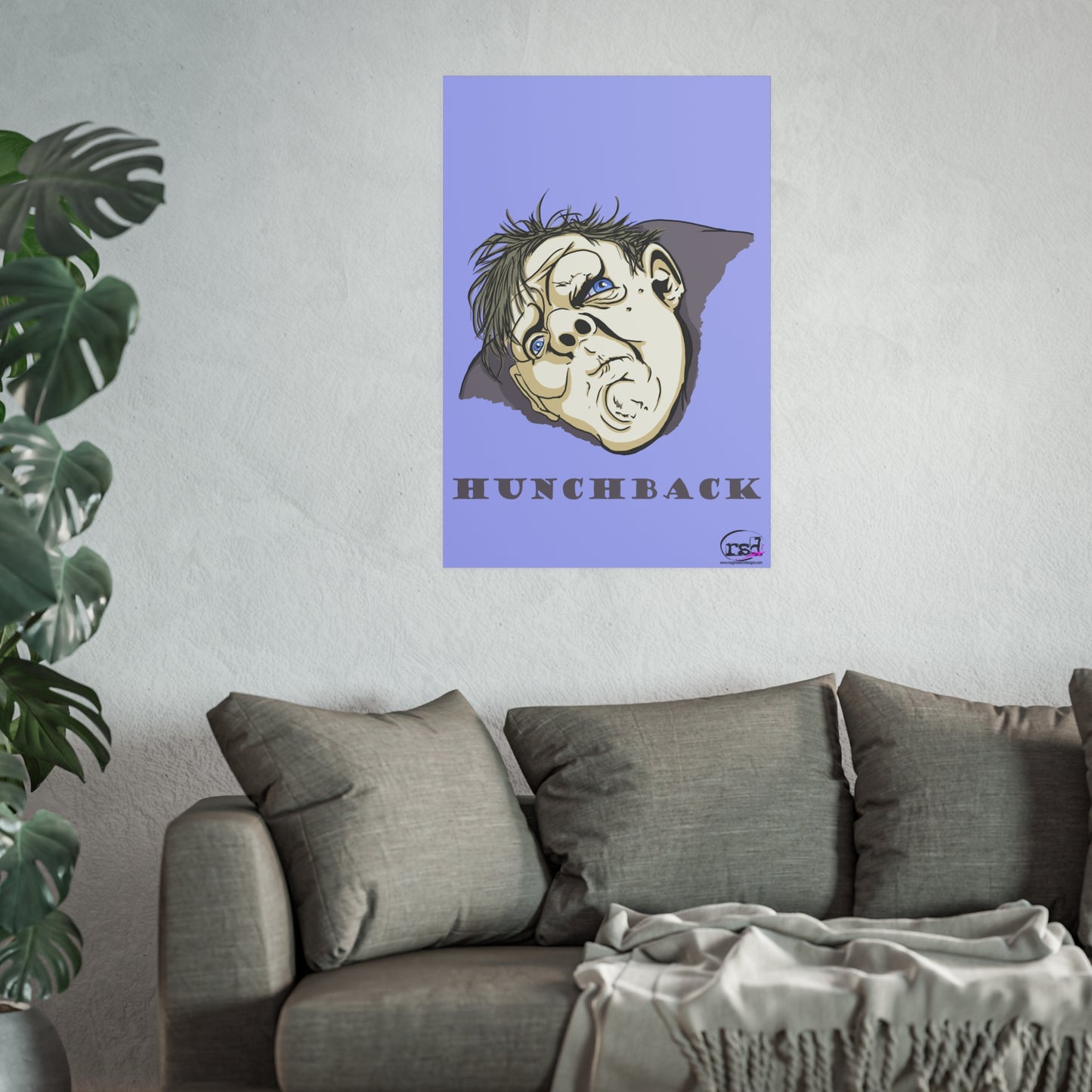 👁️💀 Cryptic Coffee Collection – THE HUNCHBACK (Color Edition) Print