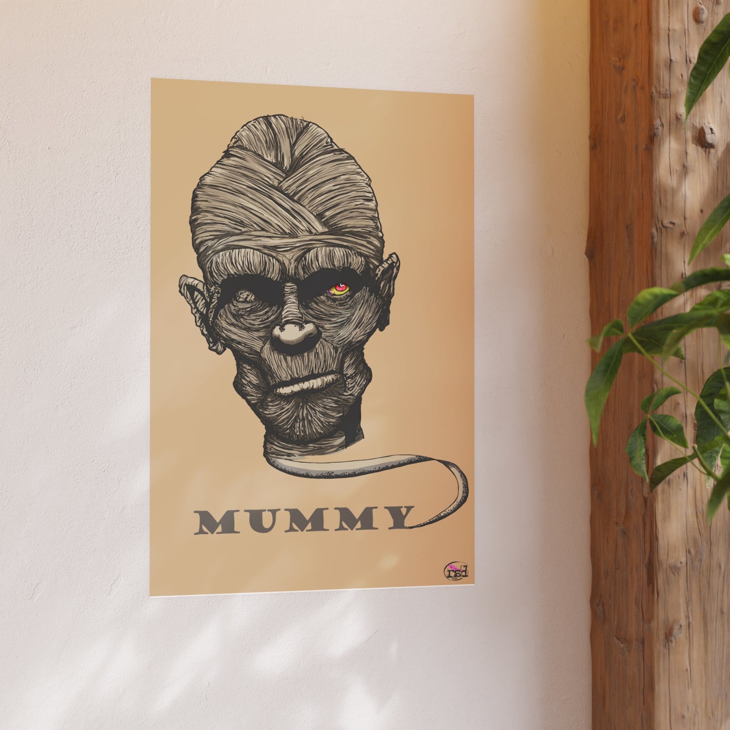 👁️💀 Cryptic Coffee Collection – THE MUMMY (Color Edition) Print