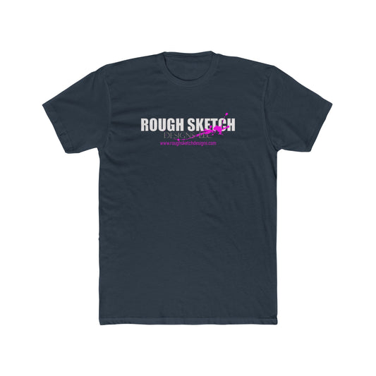 Rough Sketch Pilot Graphic Tee | White Crew T-Shirt