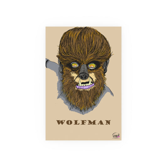 👁️💀 Cryptic Coffee Collection – THE WEREWOLF (Color Edition) Print