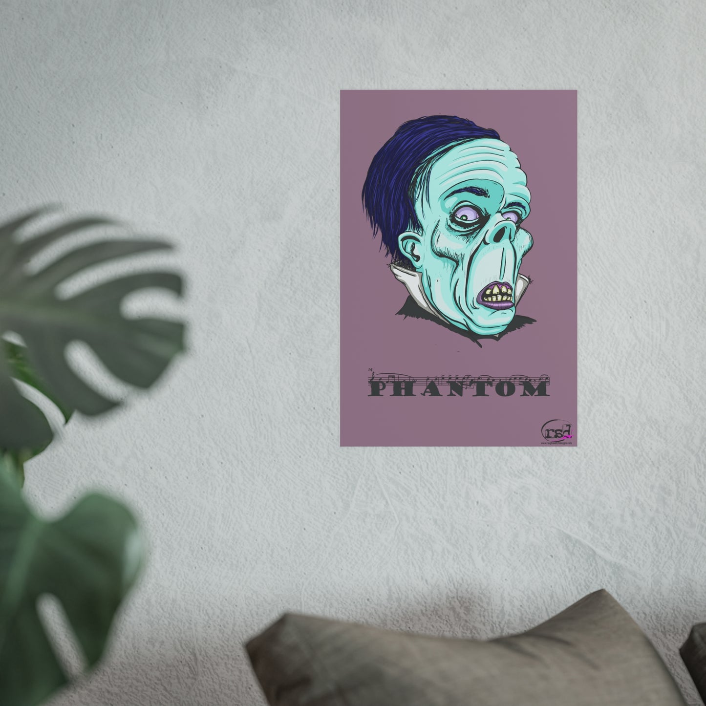 👁️💀 Cryptic Coffee Collection – THE PHANTOM (Color Edition) Print