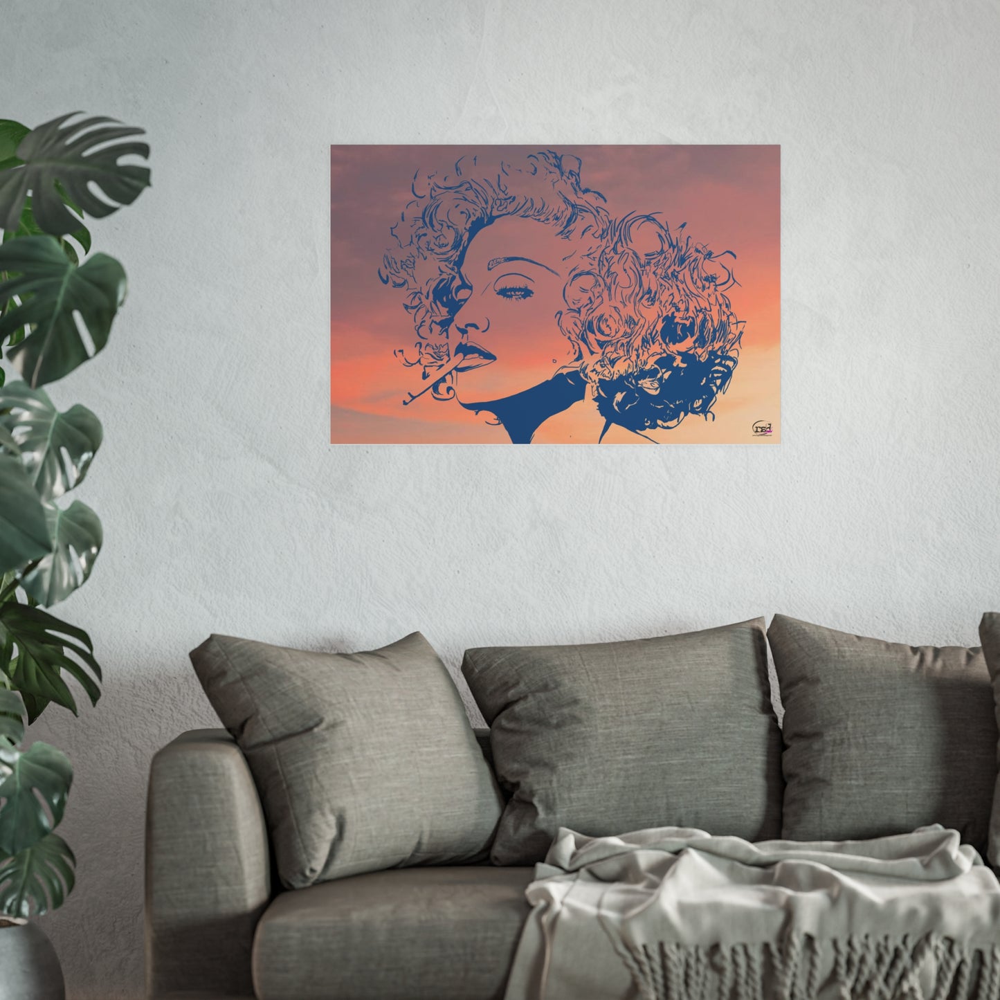Amplified Ink GRAFFITI HEART Art Print