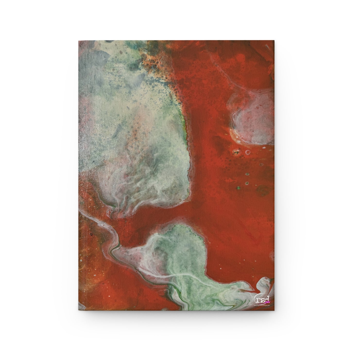 Galactus Hardcover Journal — Acrylic Painted Abstract Notebook