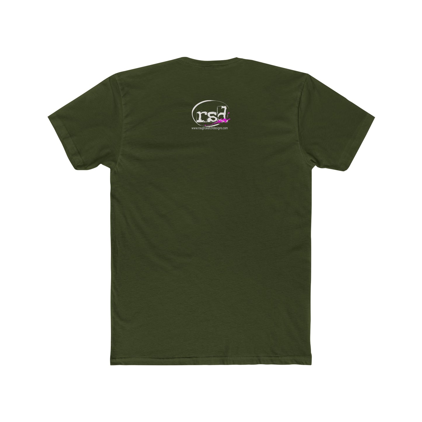 Rough Sketch Pilot Graphic Tee | White Crew T-Shirt