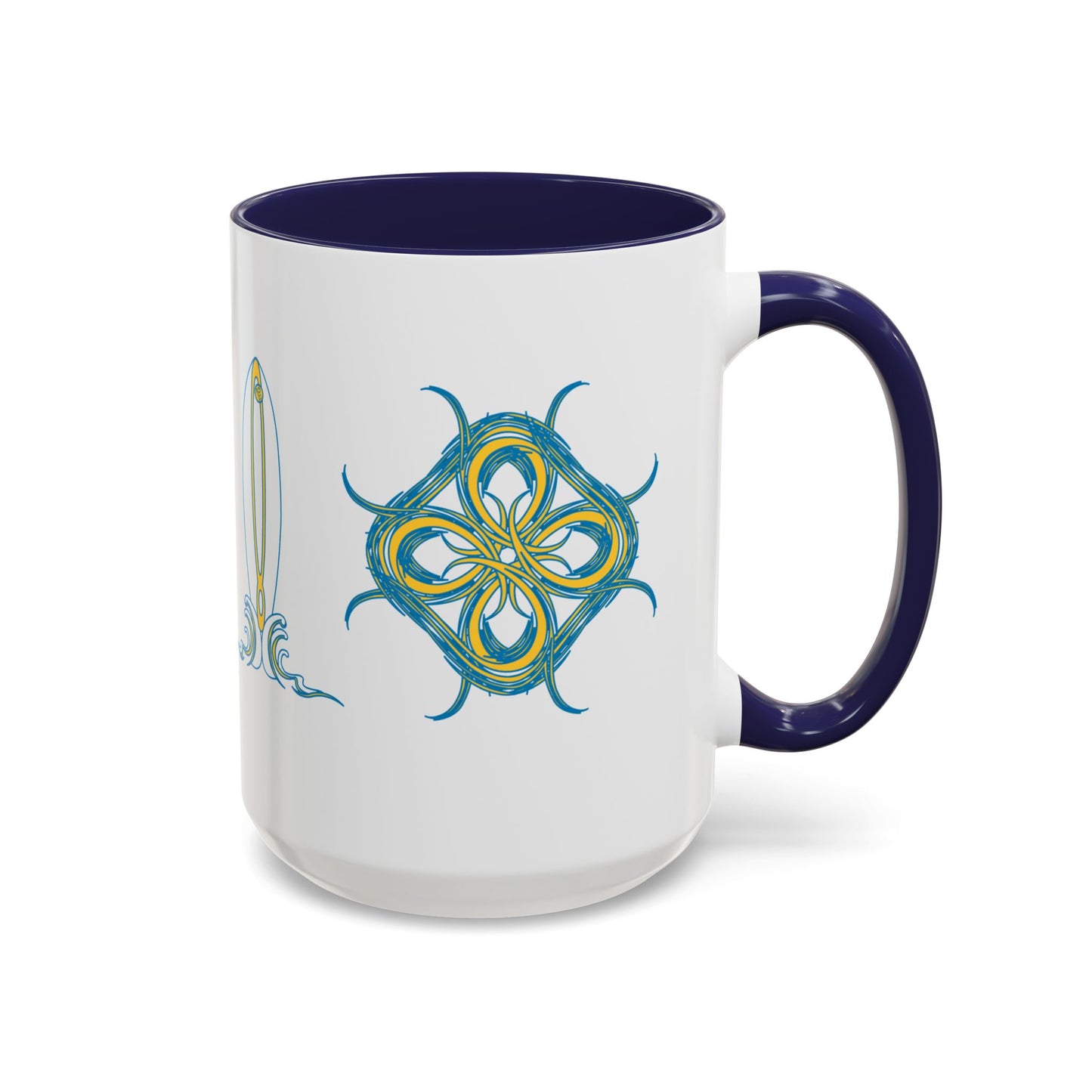Beach Chicken Collection Surfboard Accent Coffee Mug