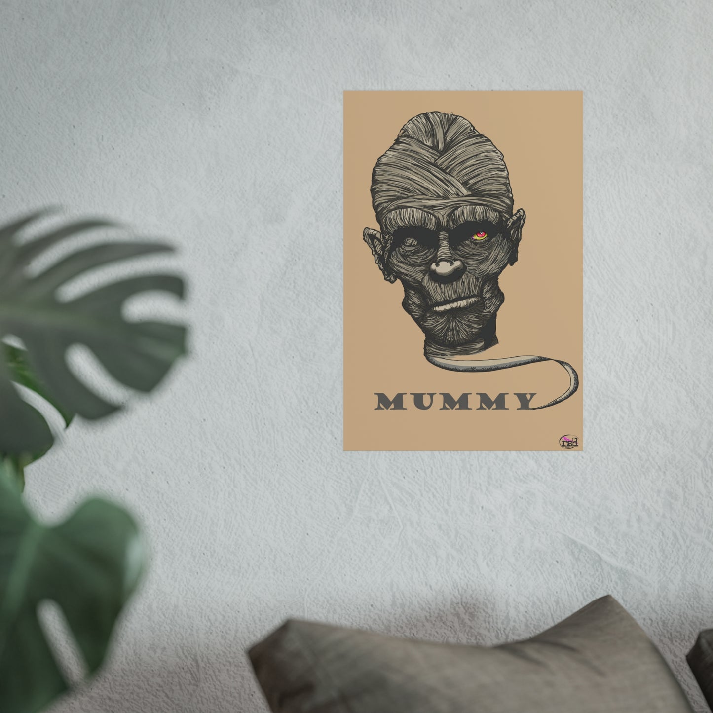👁️💀 Cryptic Coffee Collection – THE MUMMY (Color Edition) Print