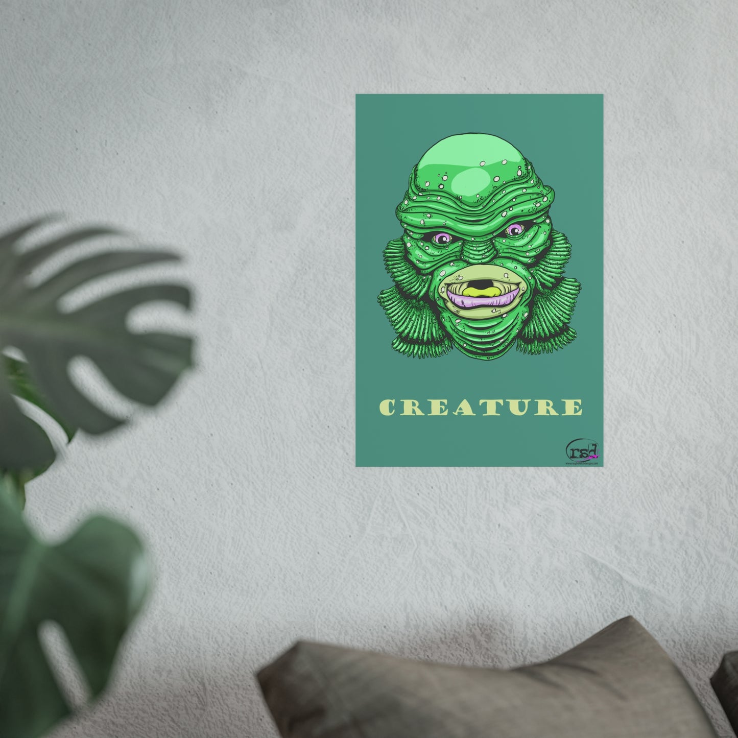 👁️💀 Cryptic Creatures Collection – THE CREATURE (Color Edition) Print