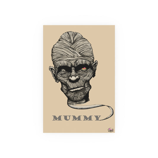 👁️💀 Cryptic Coffee Collection – THE MUMMY (Color Edition) Print