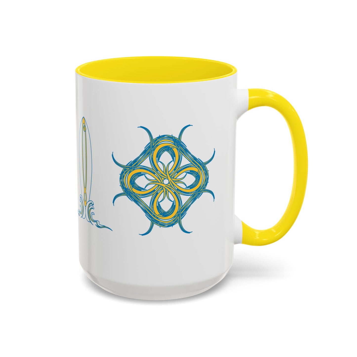 Beach Chicken Collection Surfboard Accent Coffee Mug