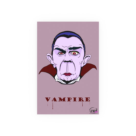 👁️💀 Cryptic Coffee Collection – THE VAMPIRE (Color Edition) Print