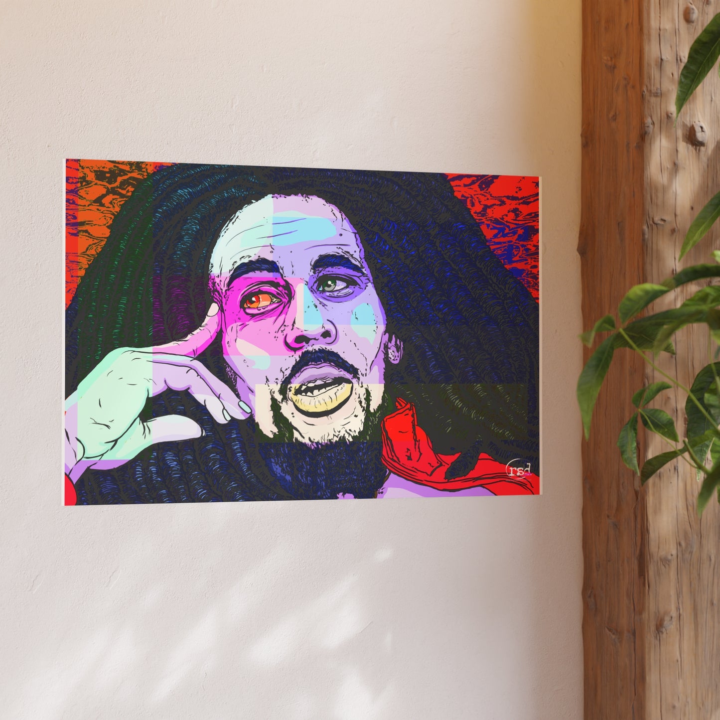 🎨 Amplified Ink Art Prints – ONE LOVE (Premium Satin Edition • Horizontal Print)