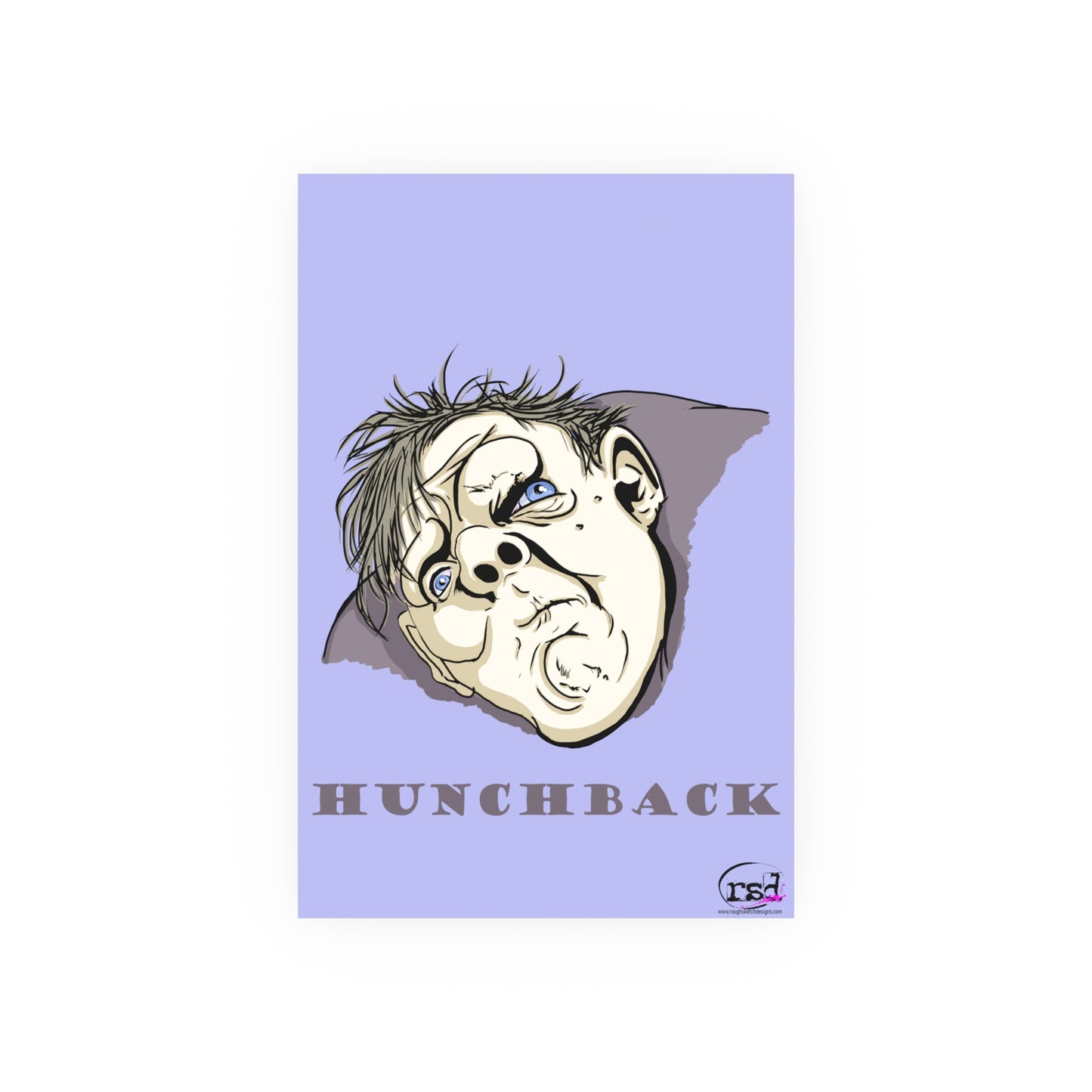 👁️💀 Cryptic Coffee Collection – THE HUNCHBACK (Color Edition) Print