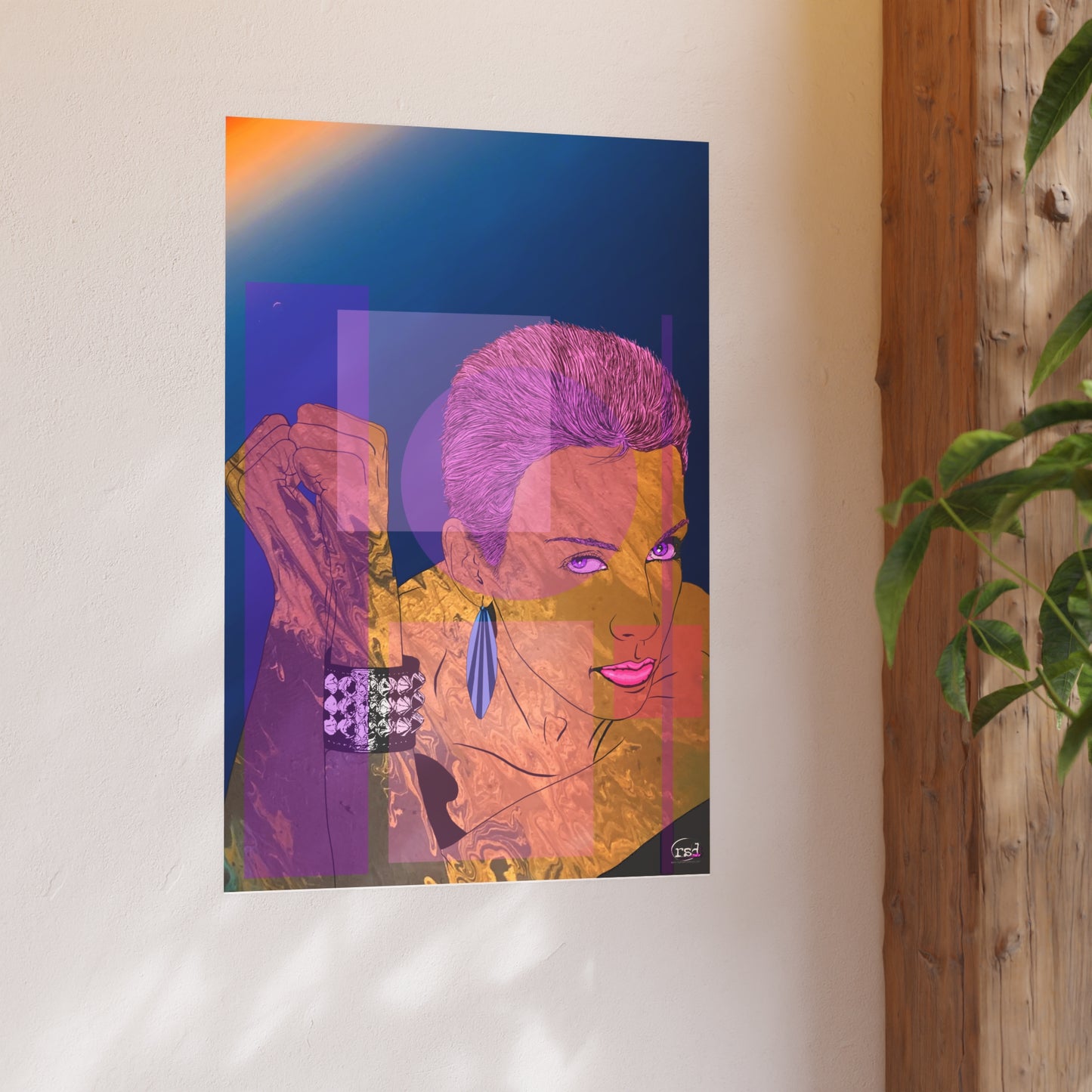 Amplified Ink LOVE IS A STRANGER Art Print