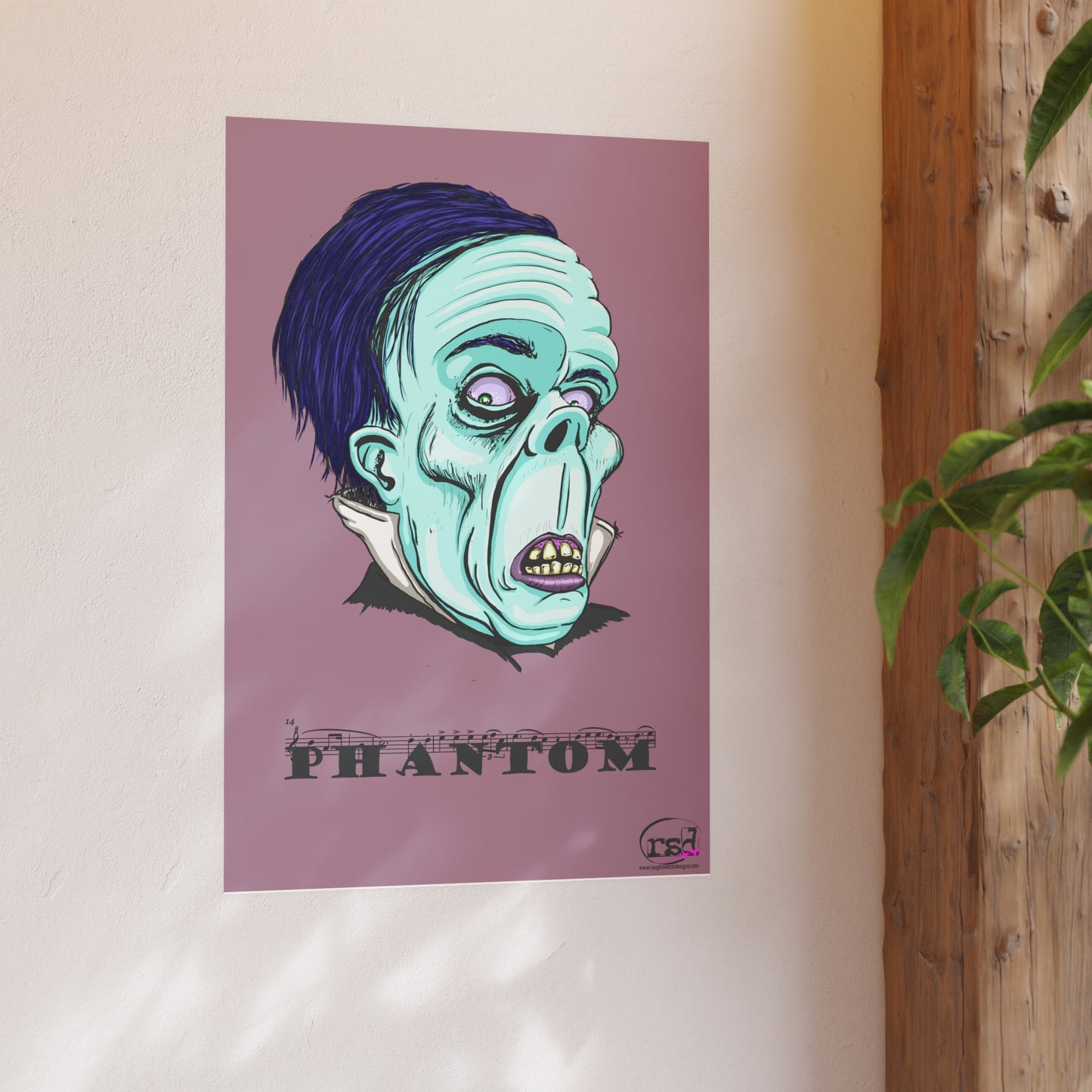 👁️💀 Cryptic Coffee Collection – THE PHANTOM (Color Edition) Print