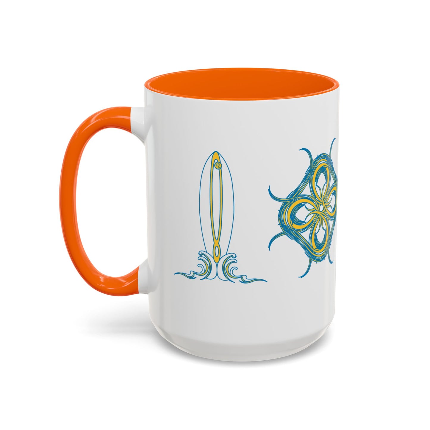 Beach Chicken Collection Surfboard Accent Coffee Mug