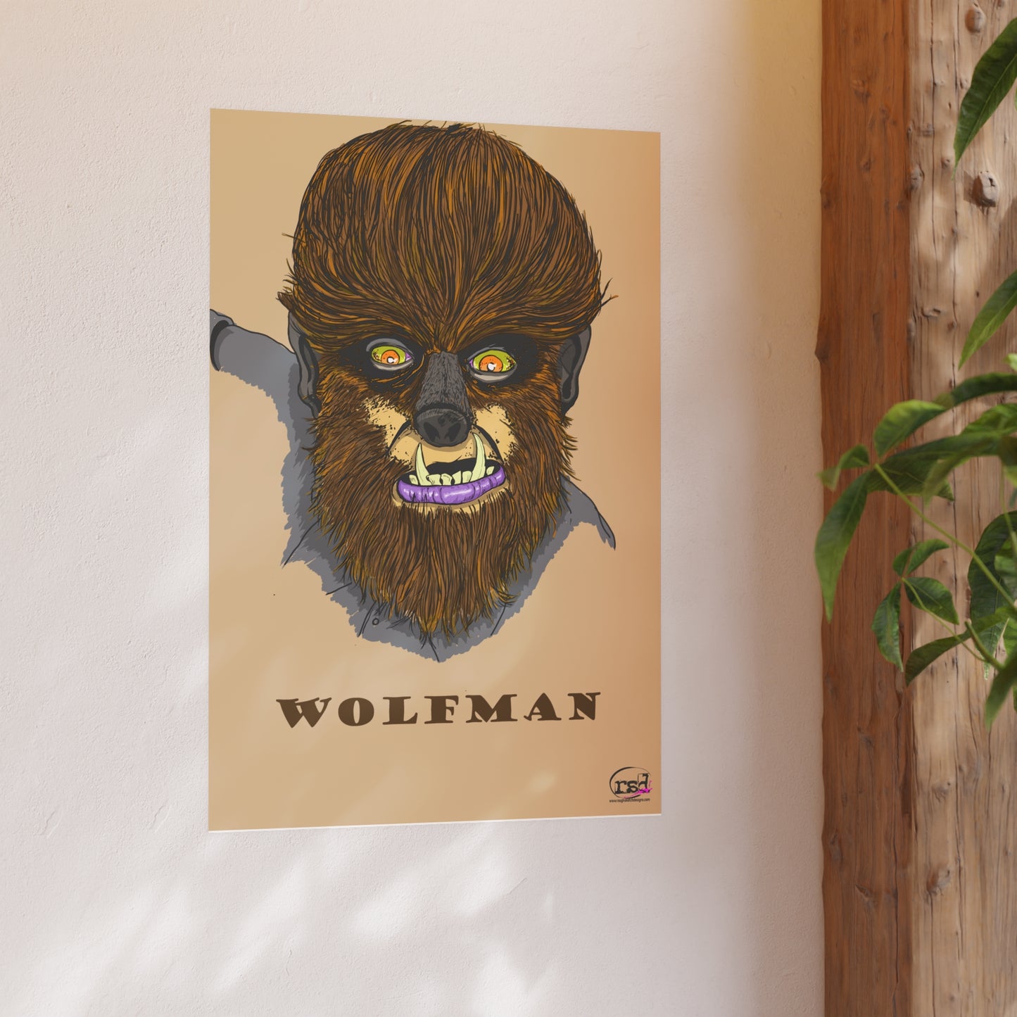 👁️💀 Cryptic Coffee Collection – THE WEREWOLF (Color Edition) Print