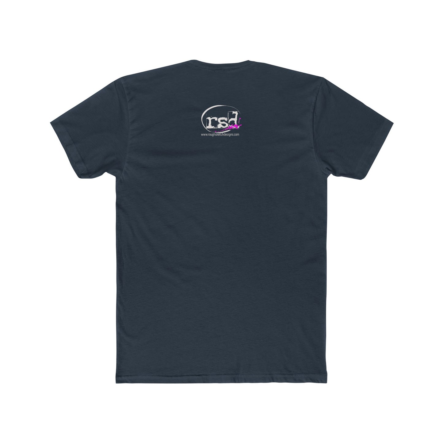 Rough Sketch Pilot Graphic Tee | White Crew T-Shirt