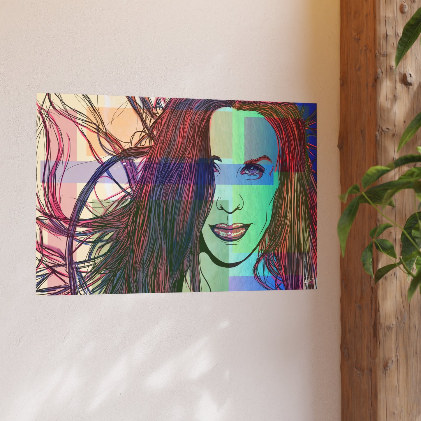 🎨 Amplified Ink Art Prints – IRONIC (Premium Satin Edition • Horizontal Print)
