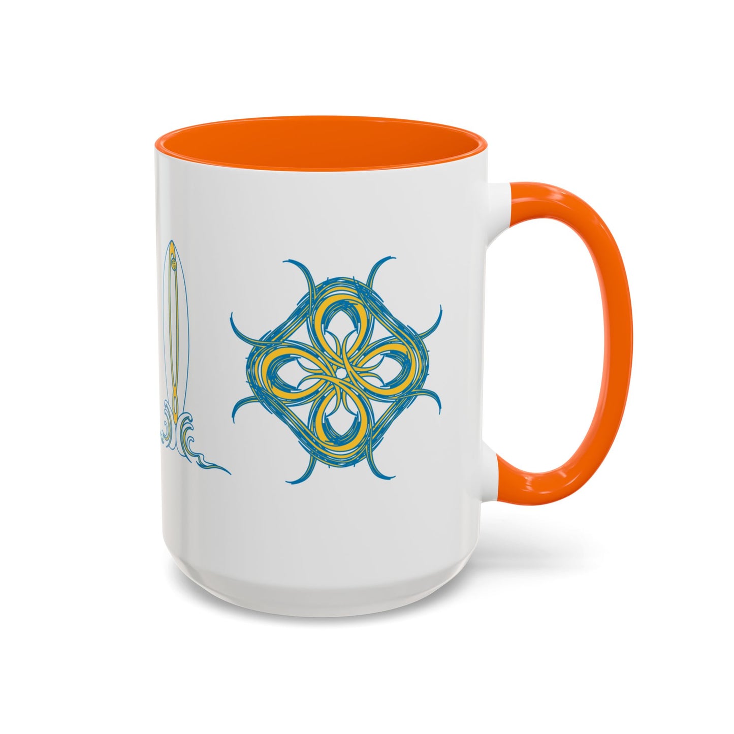 Beach Chicken Collection Surfboard Accent Coffee Mug