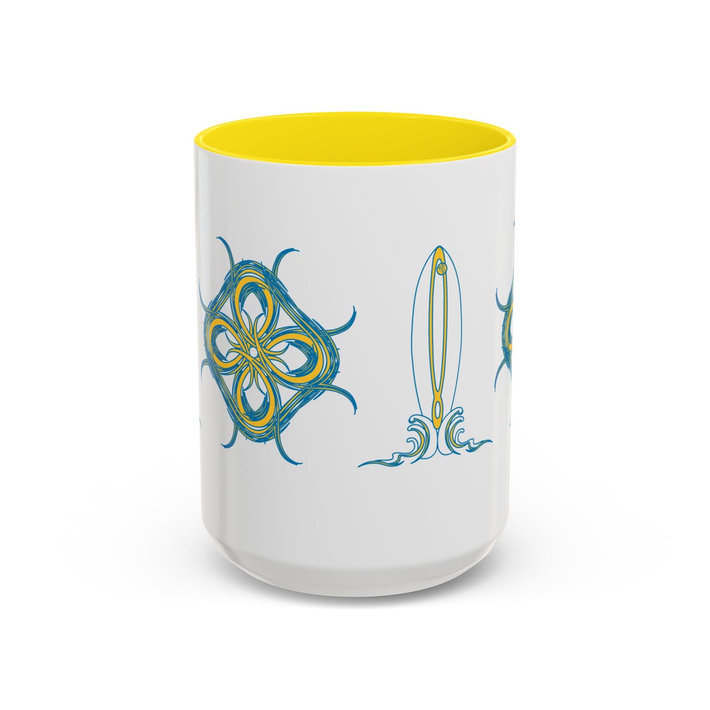 Beach Chicken Collection Surfboard Accent Coffee Mug
