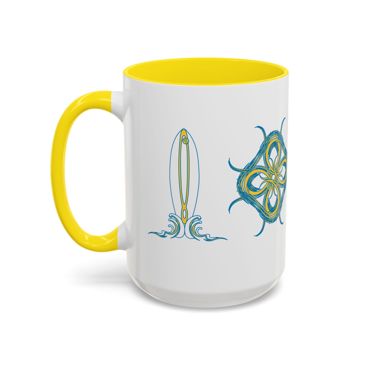 Beach Chicken Collection Surfboard Accent Coffee Mug