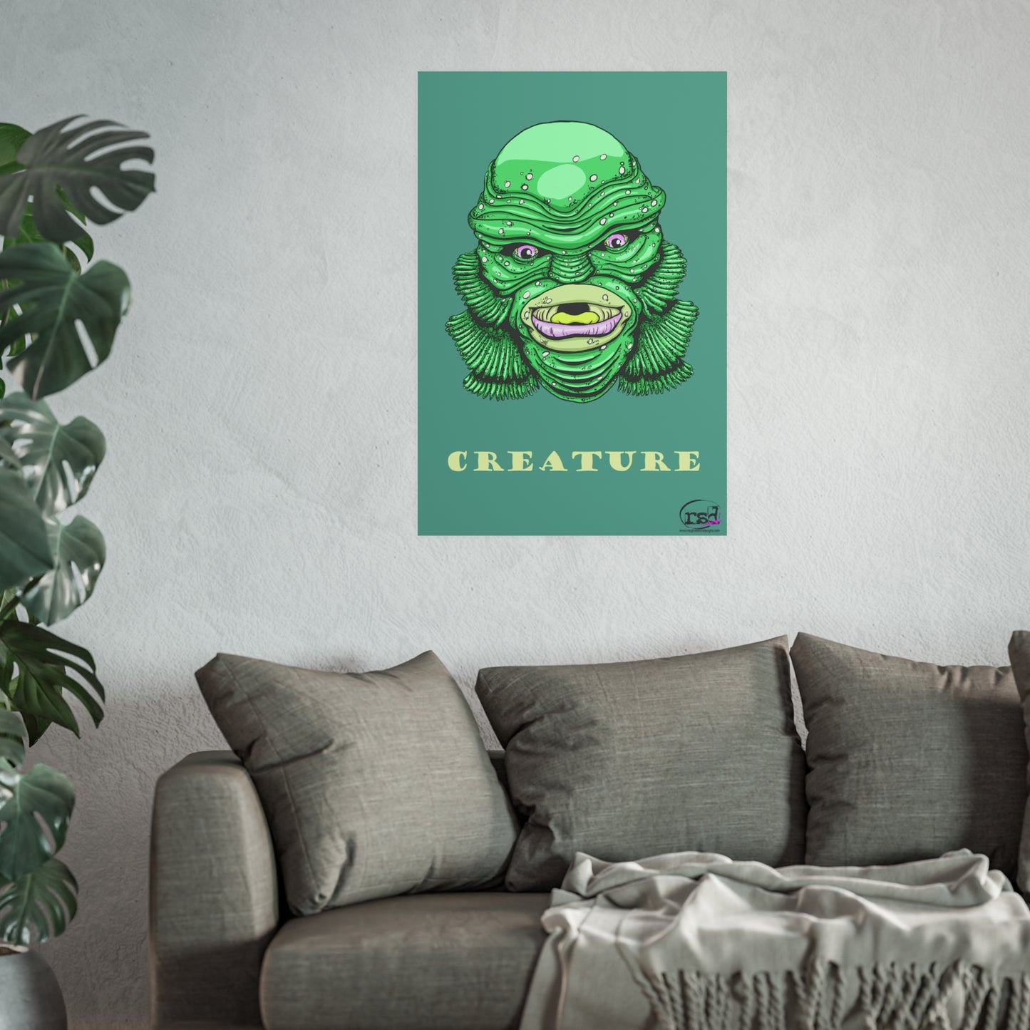 👁️💀 Cryptic Creatures Collection – THE CREATURE (Color Edition) Print