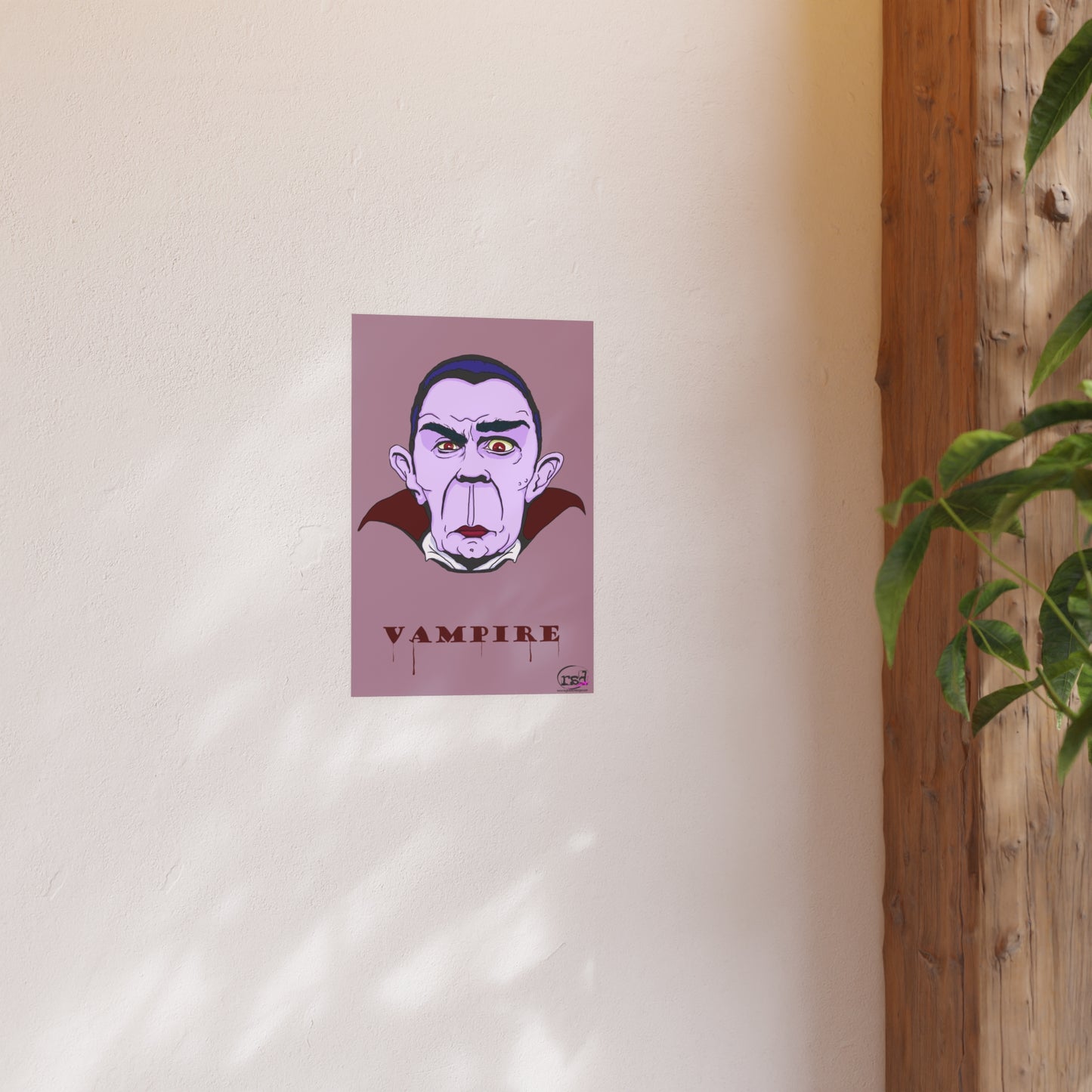 👁️💀 Cryptic Coffee Collection – THE VAMPIRE (Color Edition) Print