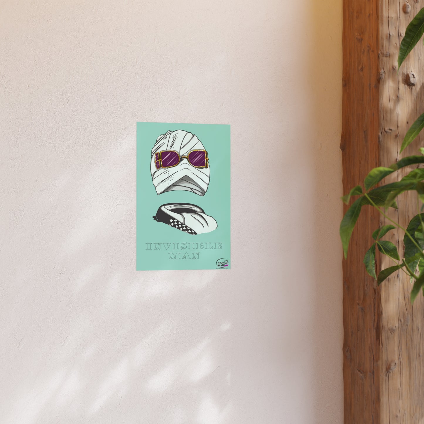 👁️💀 Cryptic Coffee Collection – THE INVISIBLE MAN (Color Edition) Print