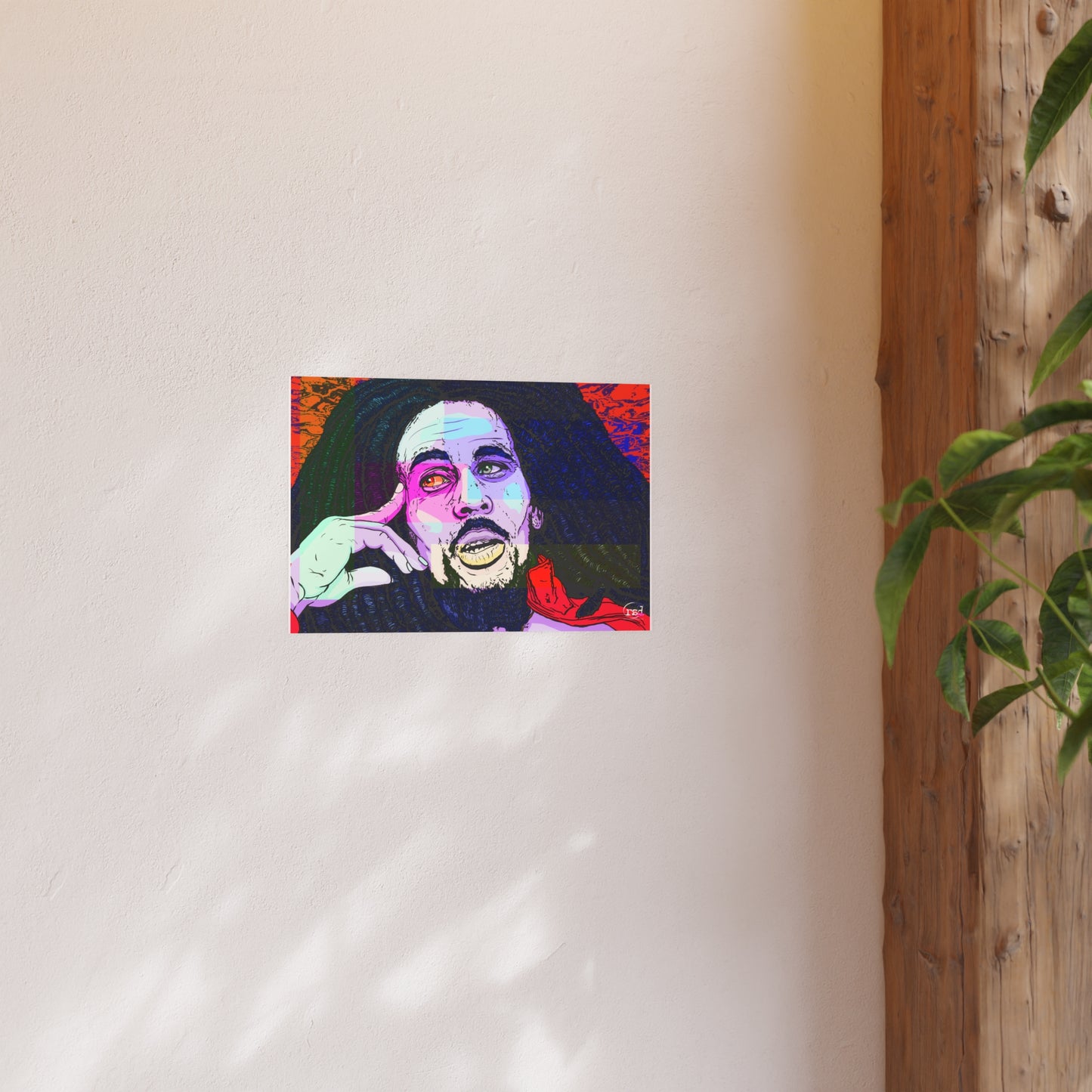 🎨 Amplified Ink Art Prints – ONE LOVE (Premium Satin Edition • Horizontal Print)