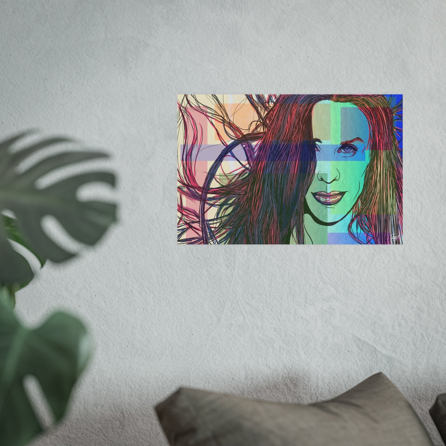 🎨 Amplified Ink Art Prints – IRONIC (Premium Satin Edition • Horizontal Print)