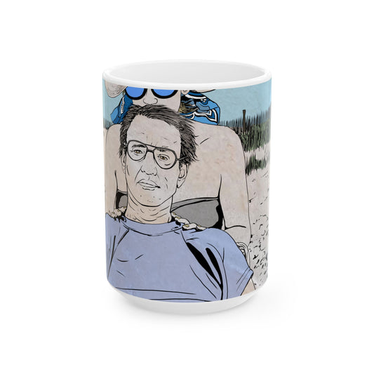 Beach Horror Ceramic Mug, (15oz)