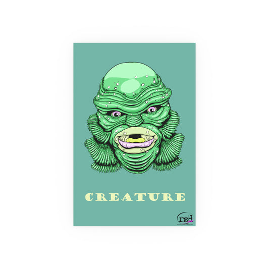 👁️💀 Cryptic Creatures Collection – THE CREATURE (Color Edition) Print