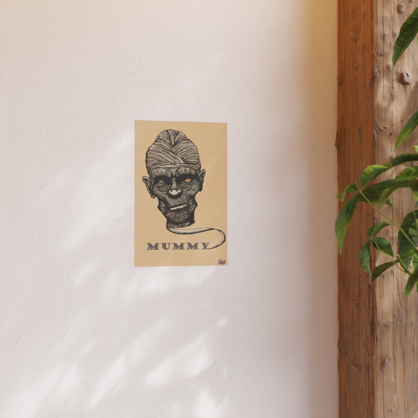 👁️💀 Cryptic Coffee Collection – THE MUMMY (Color Edition) Print