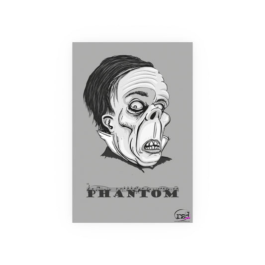 👁️💀 Cryptic Coffee Collection – THE PHANTOM (Black & White Edition) Print