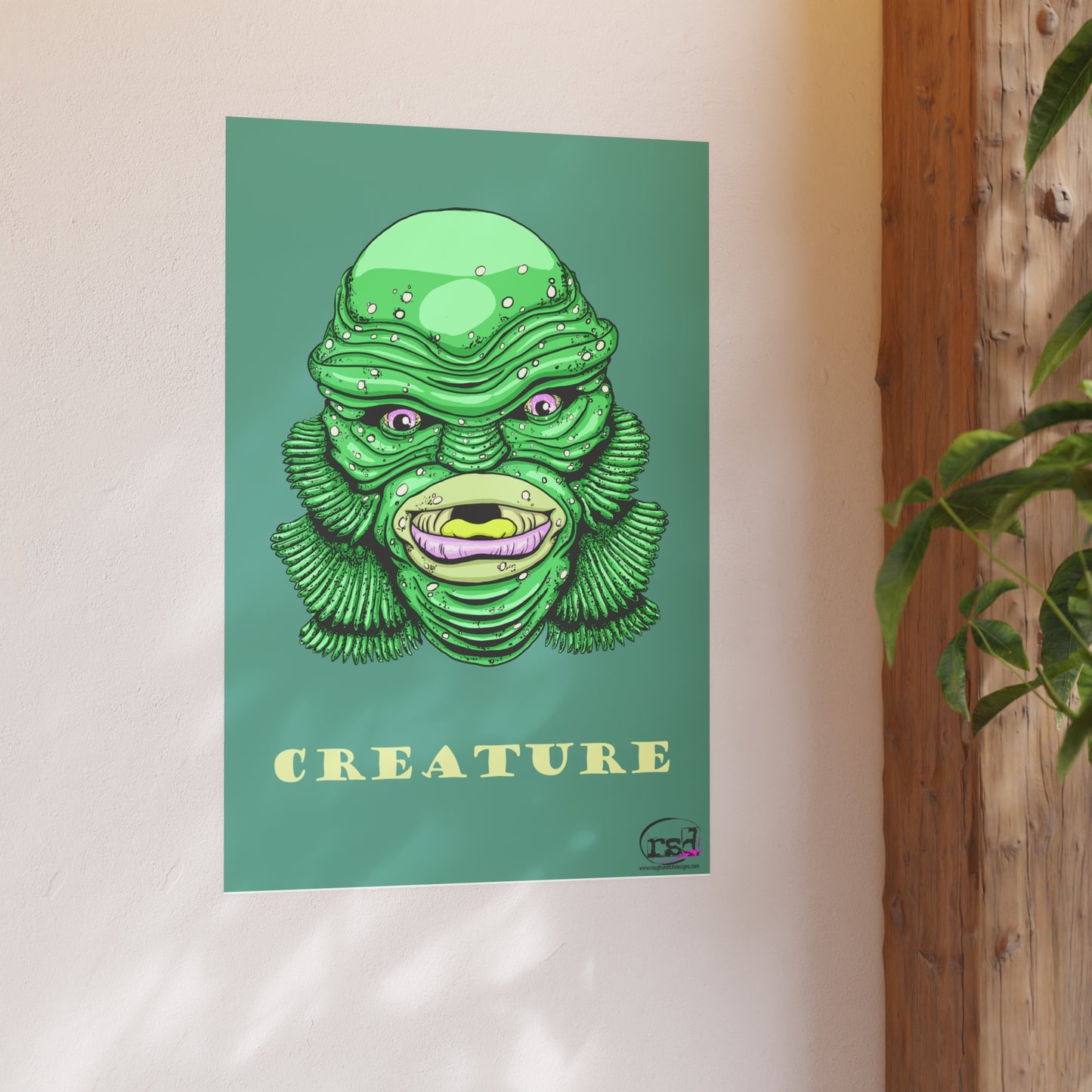 👁️💀 Cryptic Creatures Collection – THE CREATURE (Color Edition) Print