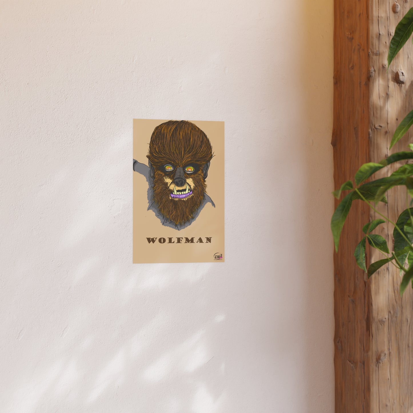 👁️💀 Cryptic Coffee Collection – THE WEREWOLF (Color Edition) Print